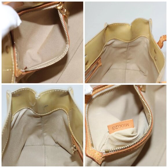 LOUIS VUITTON Monogram Vernis Reade PM Hand Bag Beige M91334 LV Auth BD1369 - Picture 16 of 16